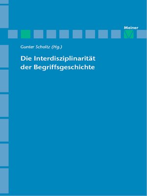 cover image of Die Interdisziplinarität der Begriffsgeschichte